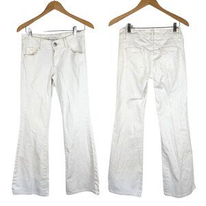 Banana Republic White Flare & Wide Leg Jeans